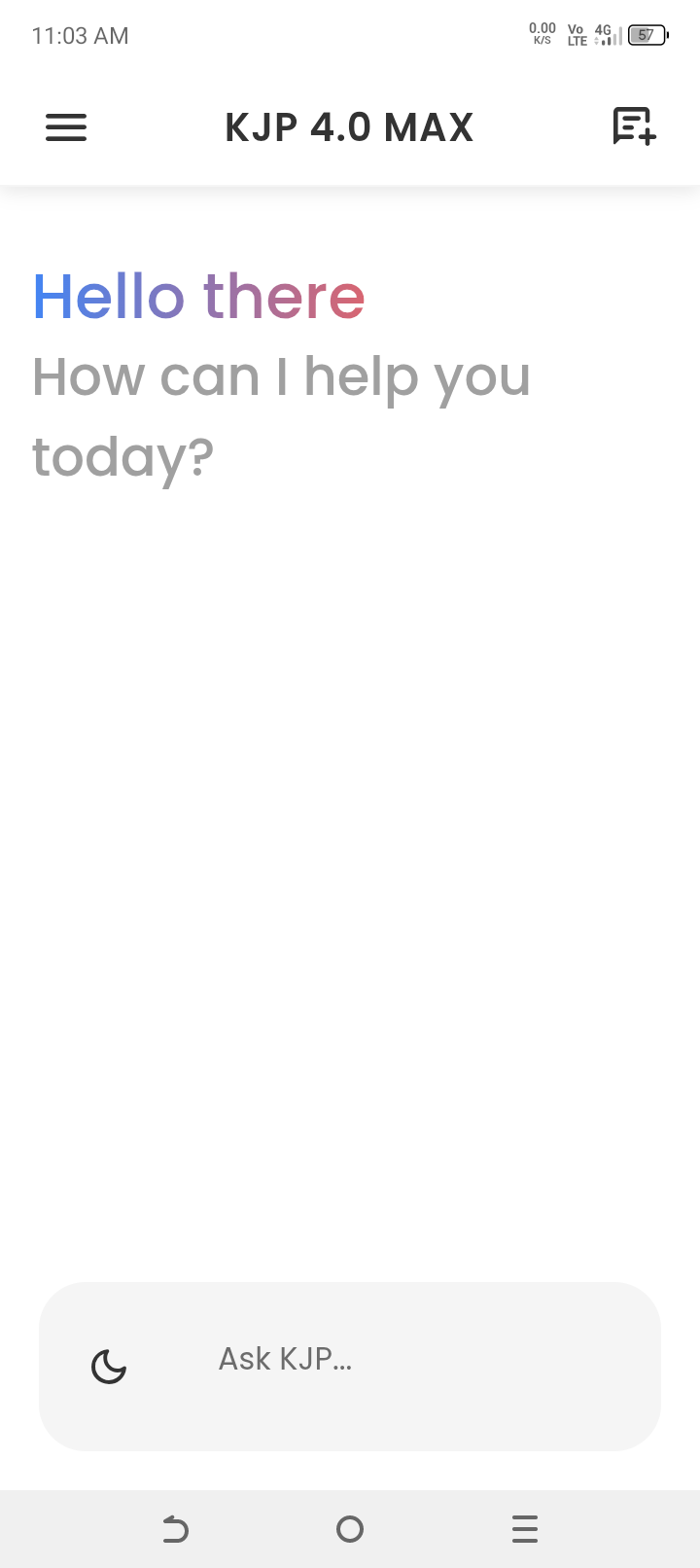 KJP Chatbot Screenshot